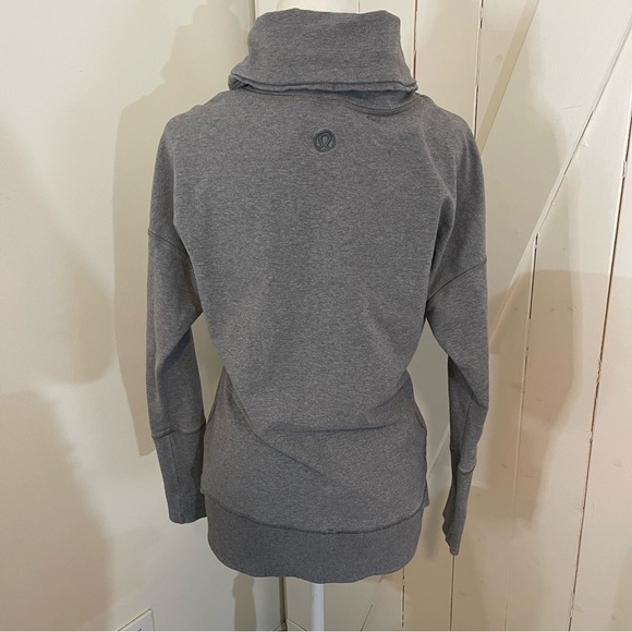 LULULEMON grey cowlneck sweatshirt size 6 - Picture 1 of 7